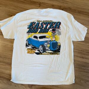 White Easter Rod Run Graphic Tee